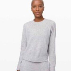 Lululemon Every Moment Crew Heathered Core Ultra Light Grey